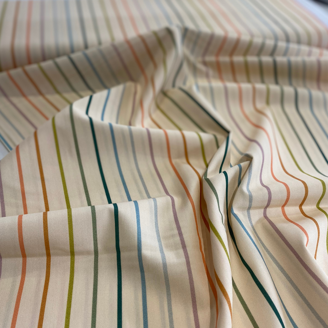 Tiny Stripe Pearl | Slow Summer by Suzy Quilts | Cotton