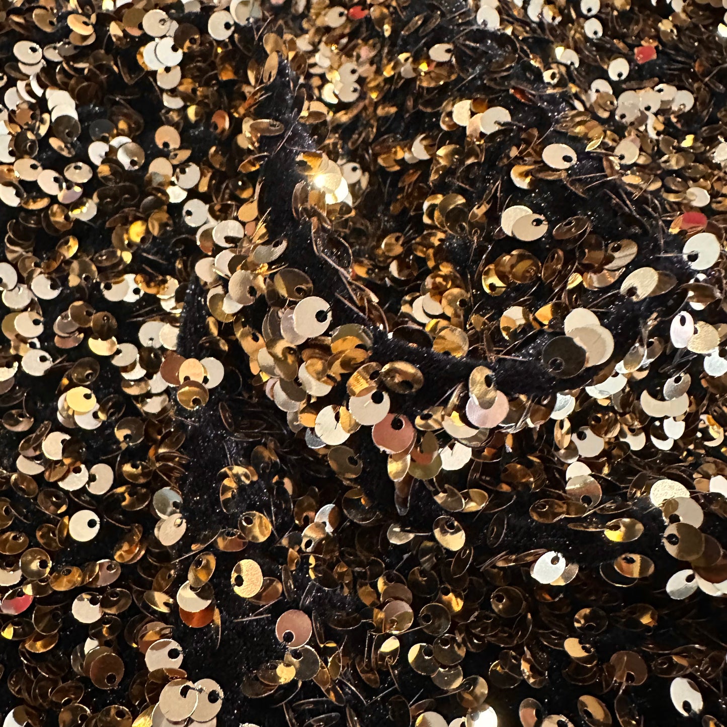 Plush Sequin Velour | Gold