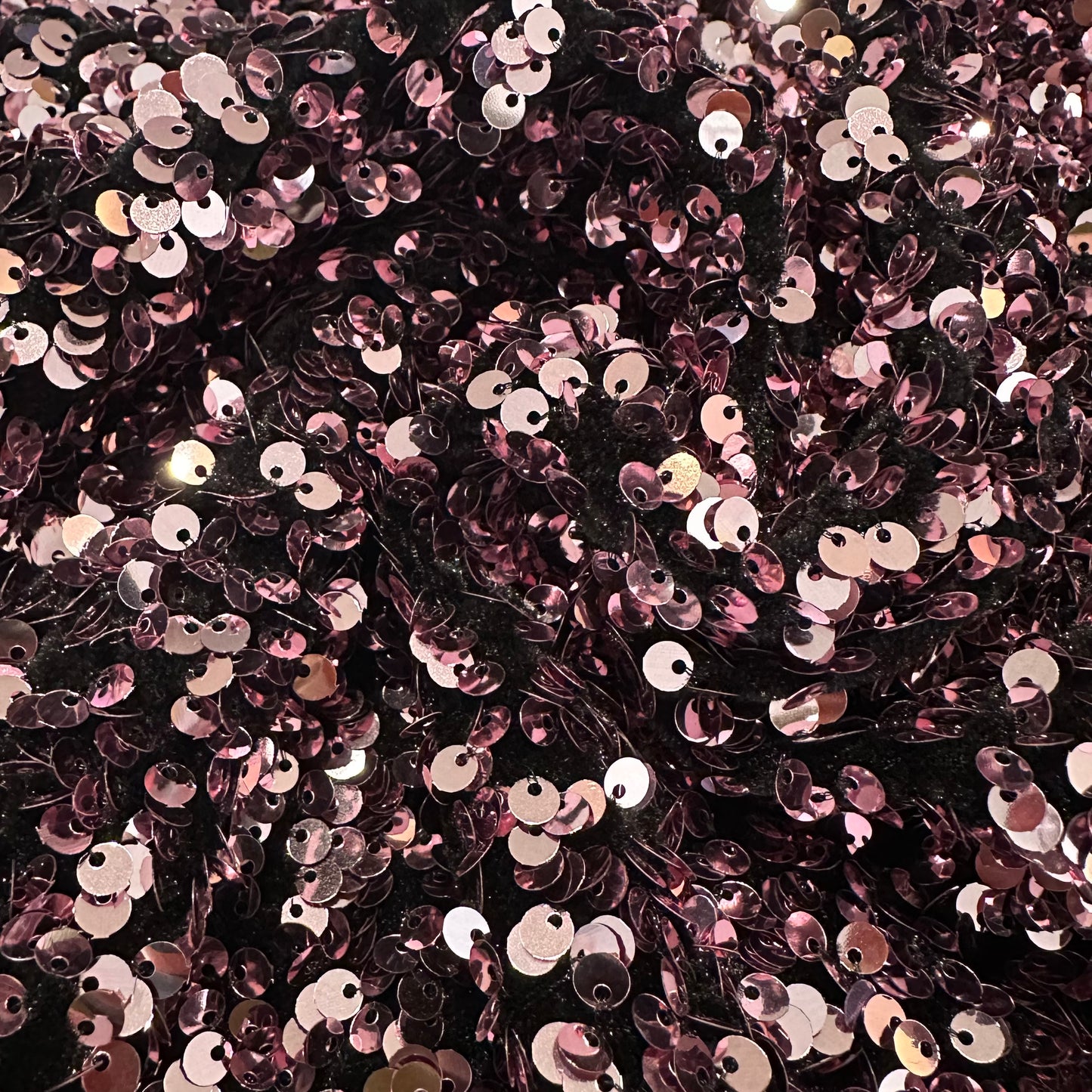 Plush Sequin Velour | Old Pink