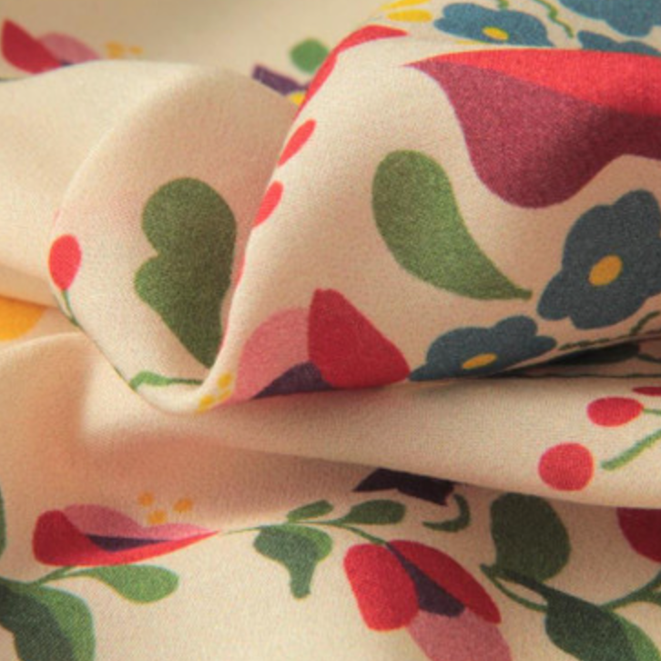 Joni Floral Stripe | Fabric Godmother 70cm Remnant