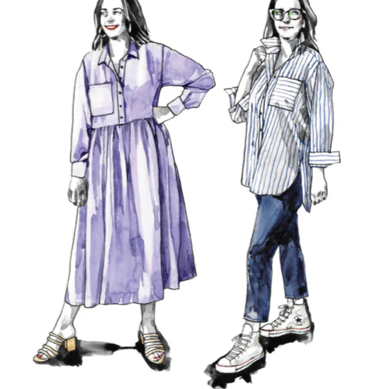 Jenna Shirt & Dress Size XXS - 4X | Paper Pattern