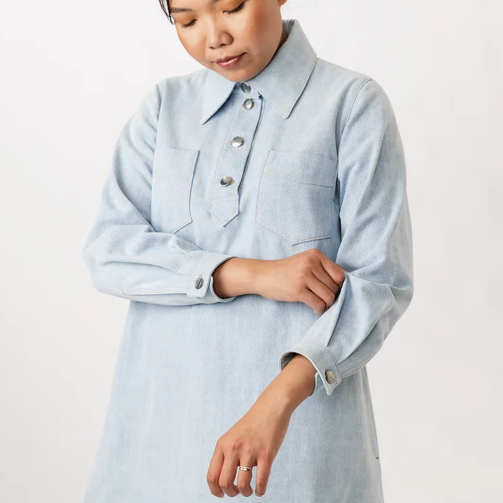 Loviisa Denim Dress Size 4-28 | Paper Pattern