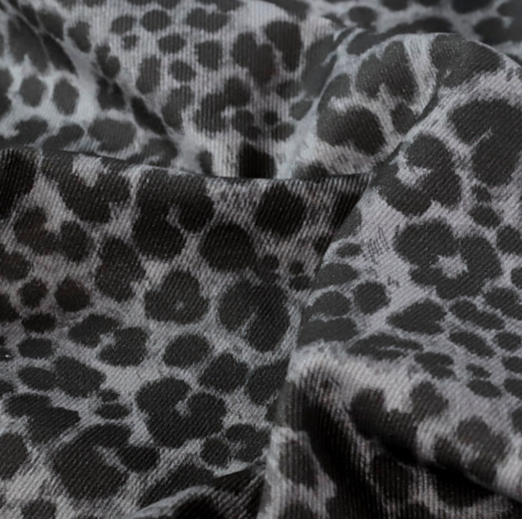 Ace Animal Print Denim | Grey