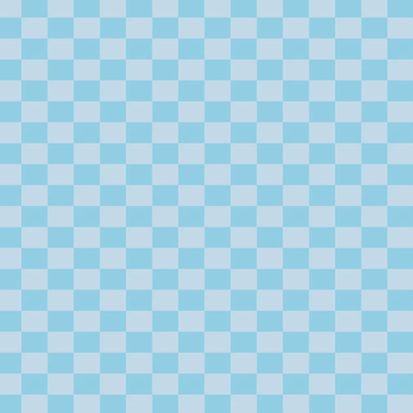 Checkerboard in Sky Blue | Cotton