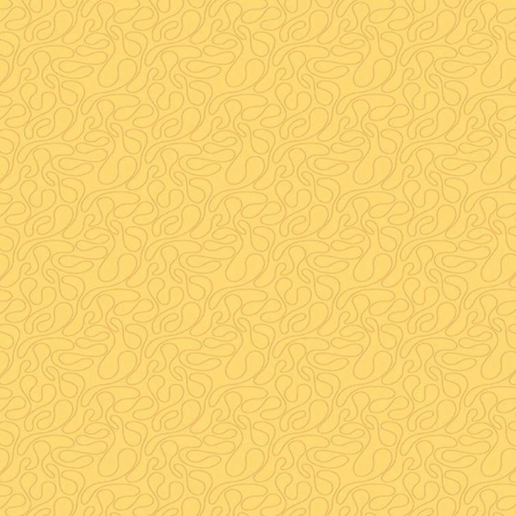 Swirly Lines in Yellow | Cotton