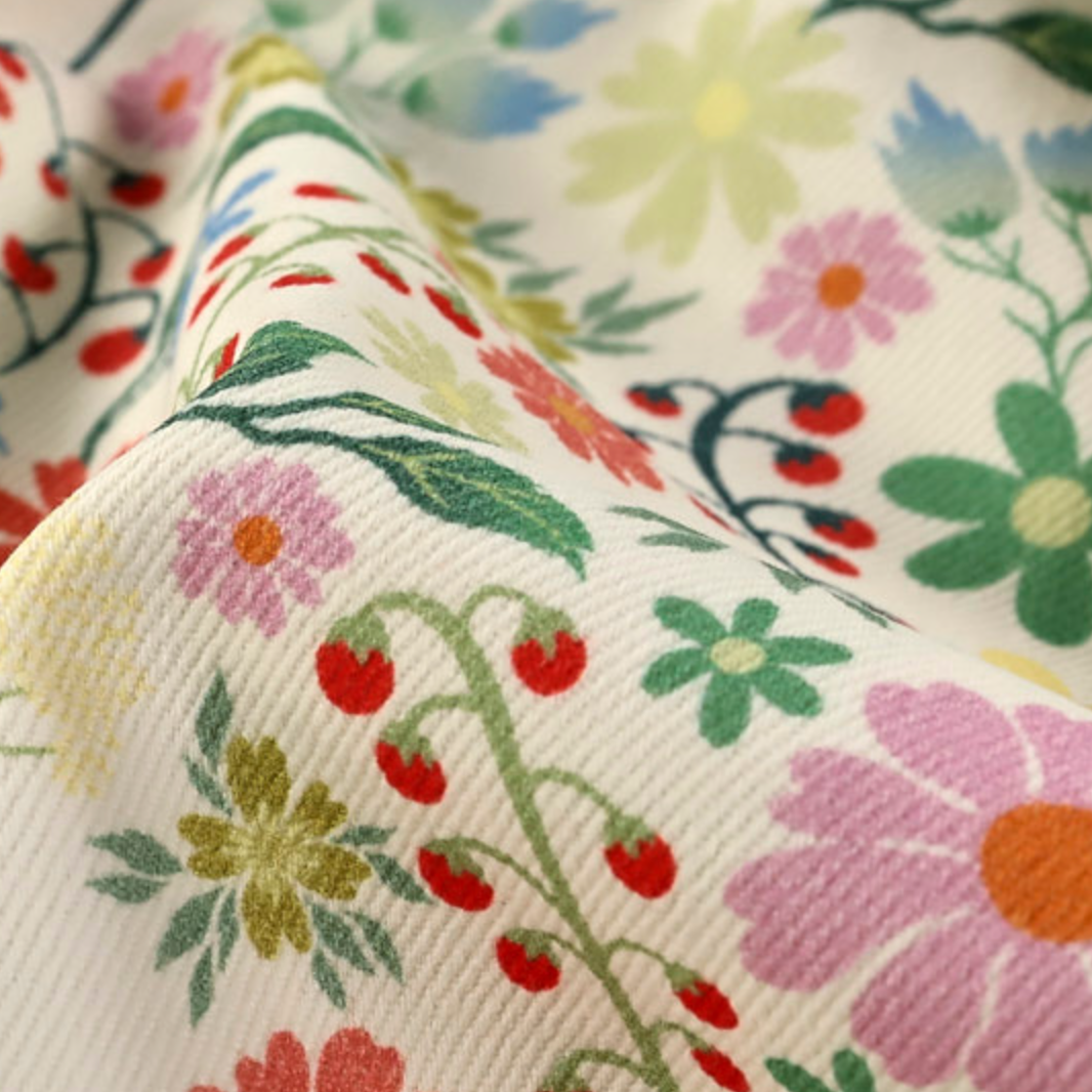 Garden Vine Denim | Ivory