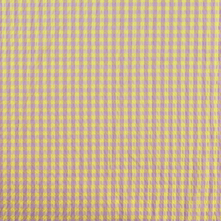 Rowan Gingham Seersucker | Lilac & Yellow