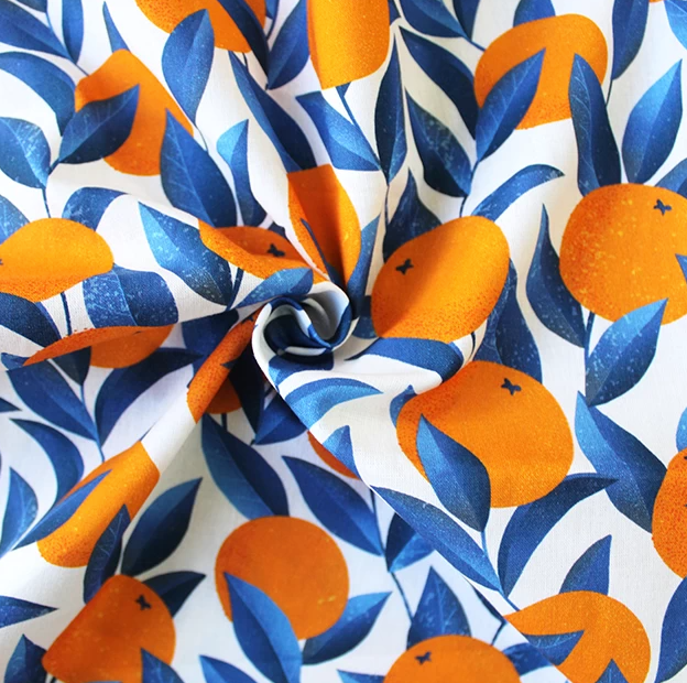 Little Johnny Viney Orange | Digital Cotton
