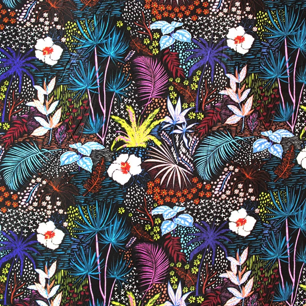 Nighttime Flowers | Digital Cotton