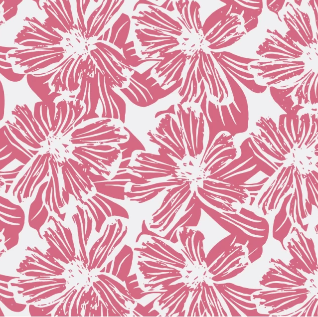 Pink Flower | Linen Mix