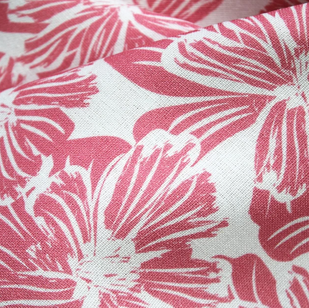 Pink Flower | Linen Mix