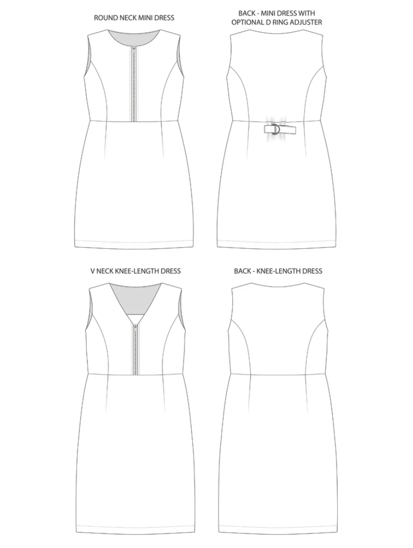 Noa Pinafore Size 6-34 | Paper Pattern