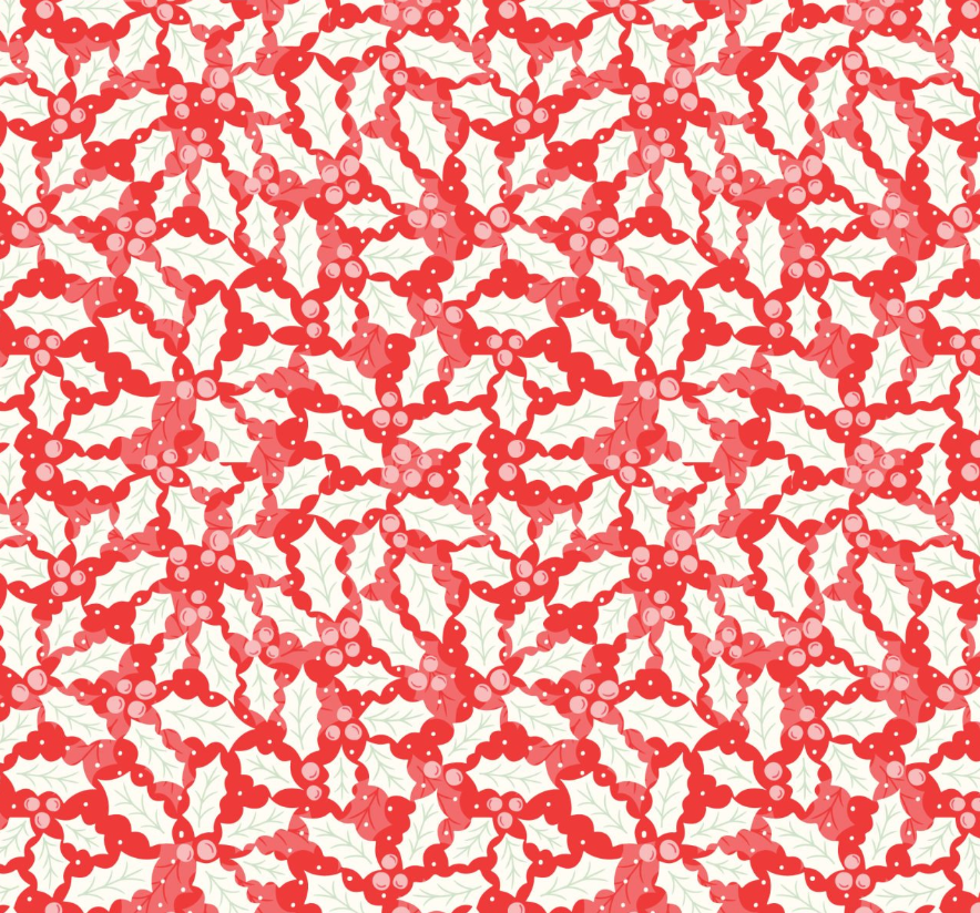 Christmas Holly & Berries| Cotton