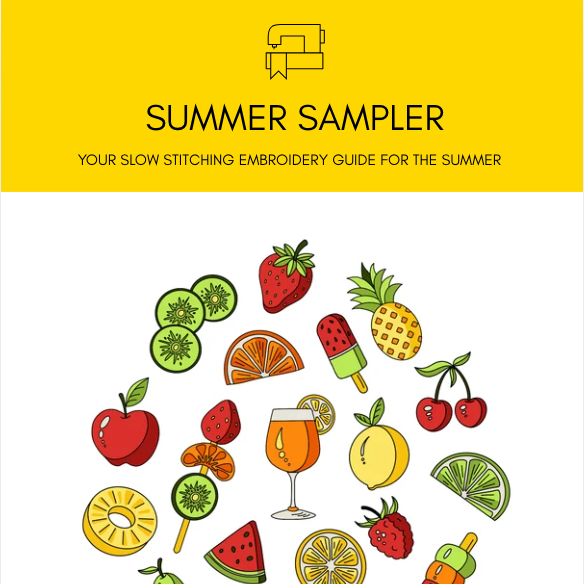 Summer Sampler Embroidery Kit