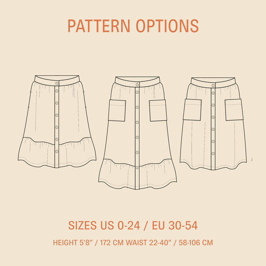 Front Button Skirt Pattern Wardrobe By Me