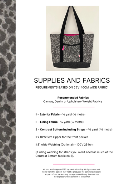 Ferry Tote Pattern (PDF)