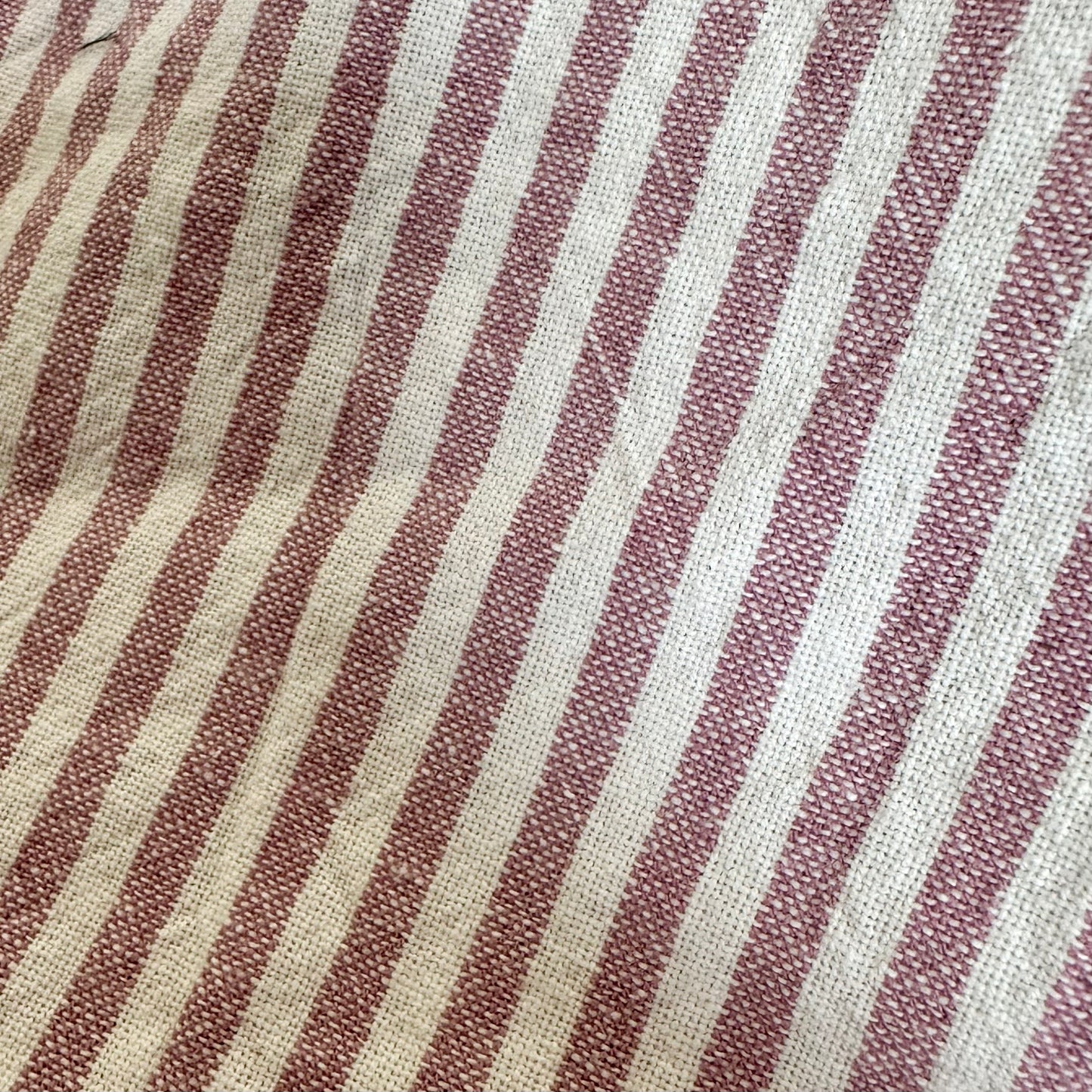 Organic Stripes | Soft Pink and White
