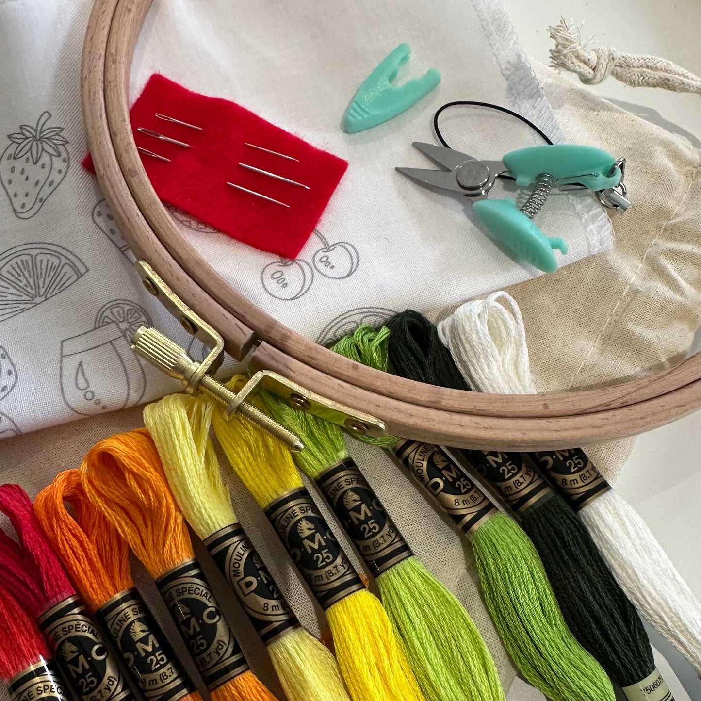 Summer Sampler Embroidery Kit