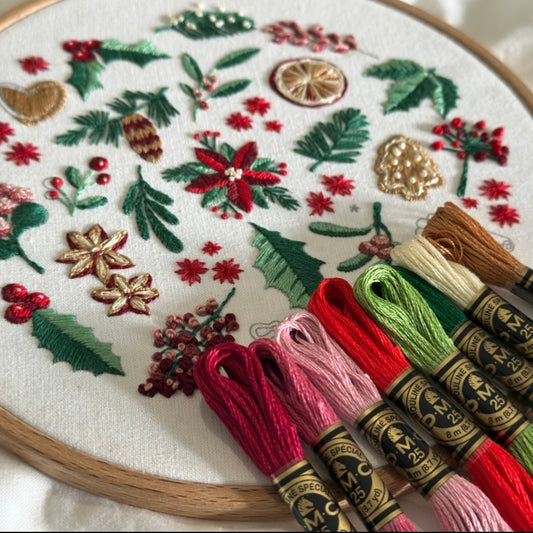 Stitching Through The Season Embroidery Kit