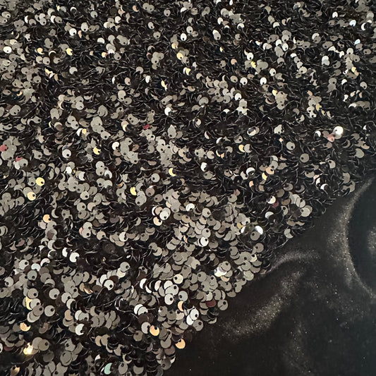 Plush Sequin Velour | Black