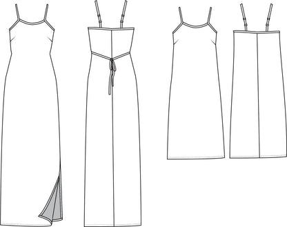 Saltwater Slip Dress Size XS-7X | Paper Pattern