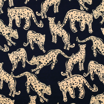 Shadow Leopard | Viscose Crepe 1.9m Remnant