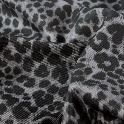 Ace Animal Print Denim | Grey