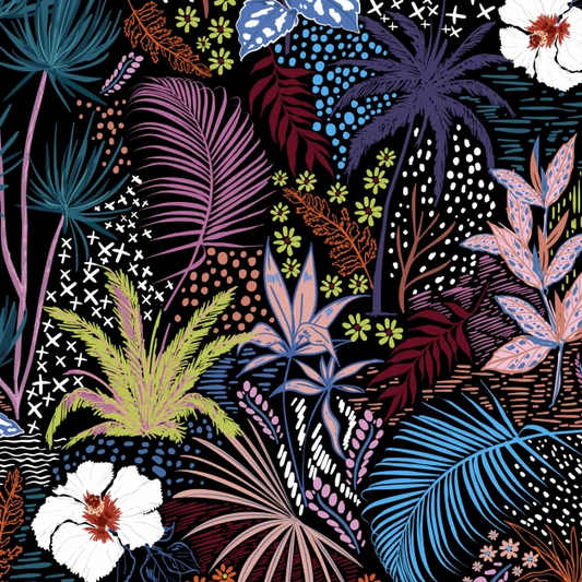Nighttime Flowers | Digital Cotton