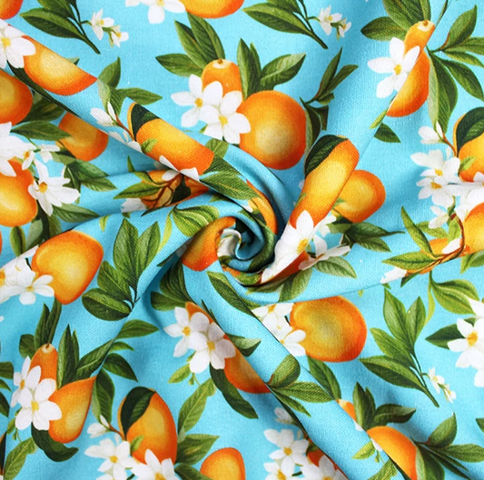 Fresh Oranges | Linen Mix