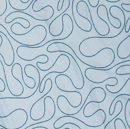 Swirly Lines in Blue| Cotton