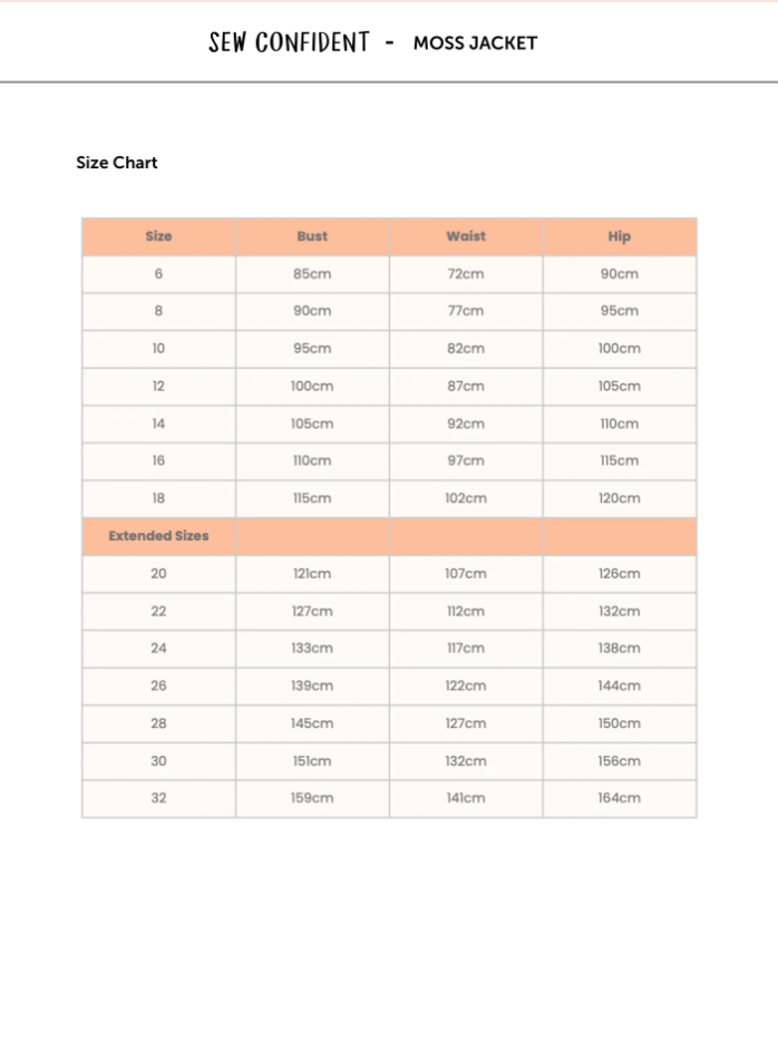 Moss Jacket | PDF Pattern