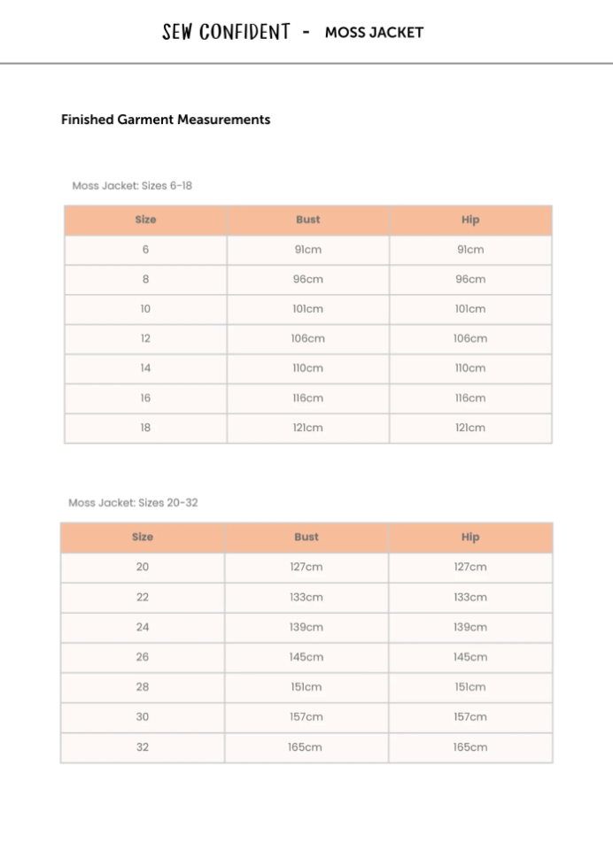 Moss Jacket | PDF Pattern