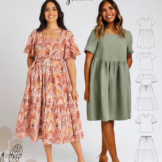 Protea Capsule Wardrobe Set Size 0-20 | Paper Pattern