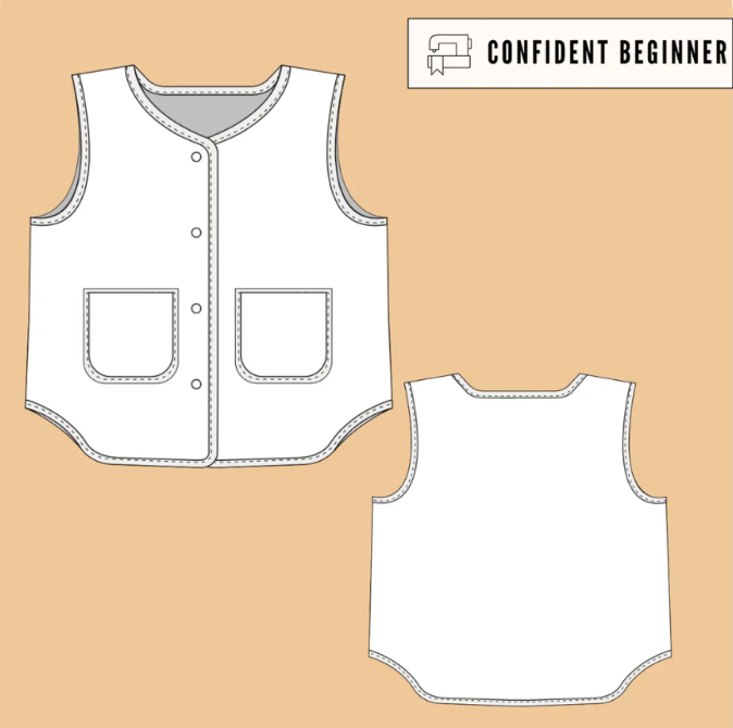 Oatmeal Waistcoat | PDF Pattern