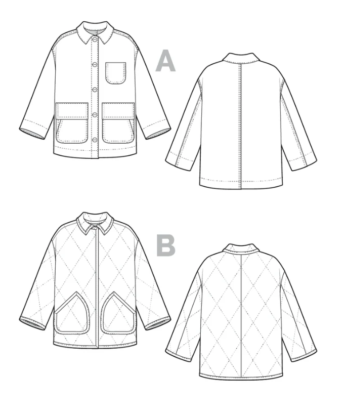 Fowler Coat & Jacket Size XXS-6X | Paper Pattern