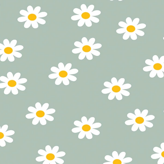 Small Folk Daisy Print | Cotton Poplin