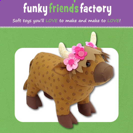Harmony the Highland Cow | Paper Pattern