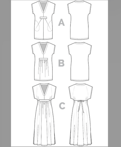 Charlie Caftan Size 0-20 | Paper Pattern