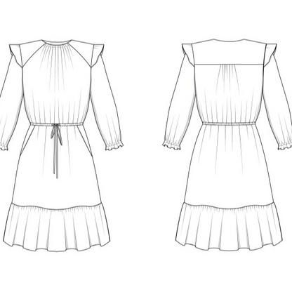 Davenport Dress Size XS-7X | Paper Pattern
