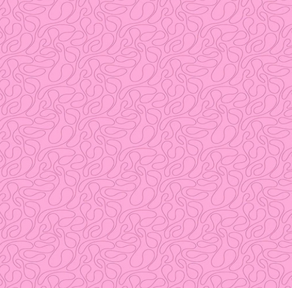 Swirly Lines in Pink | Cotton
