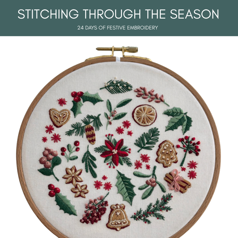 Stitching Through The Season Embroidery Kit