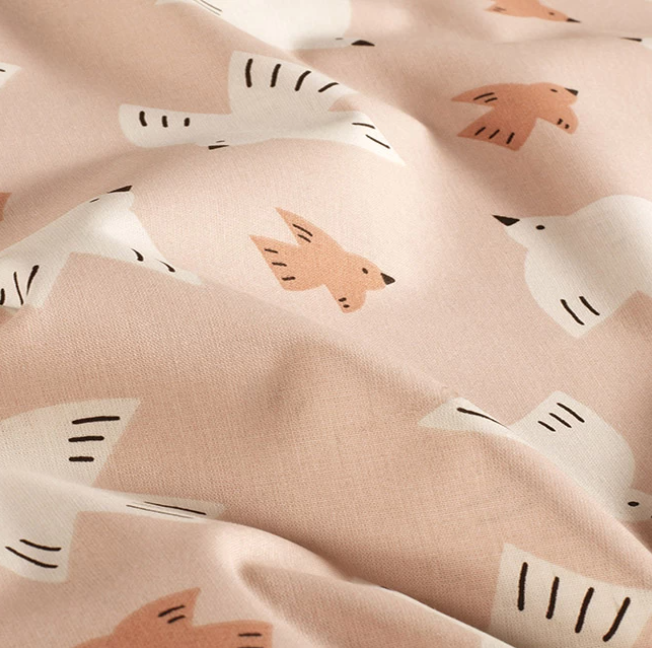 Small Folk Ditsy Swallow Print | Cotton Poplin