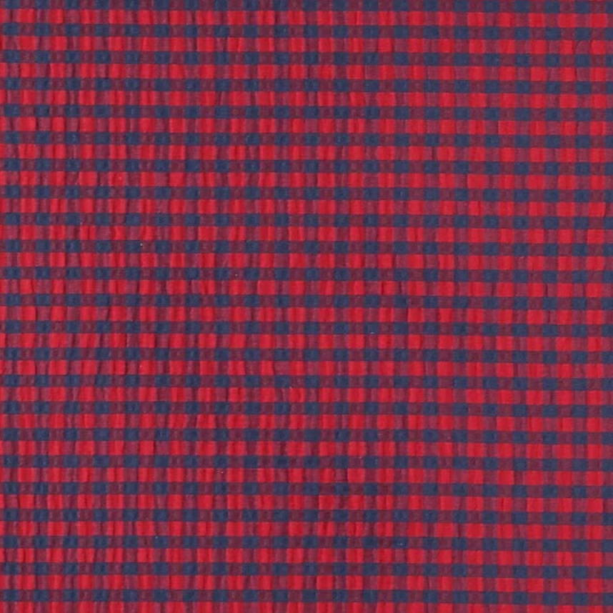 Rowan Gingham Seersucker | Claret and Navy