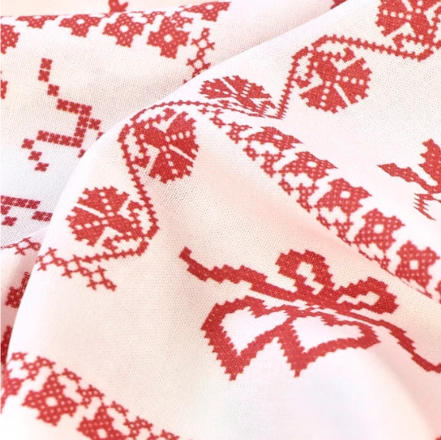 Sampler in Ivory | Viscose & Linen