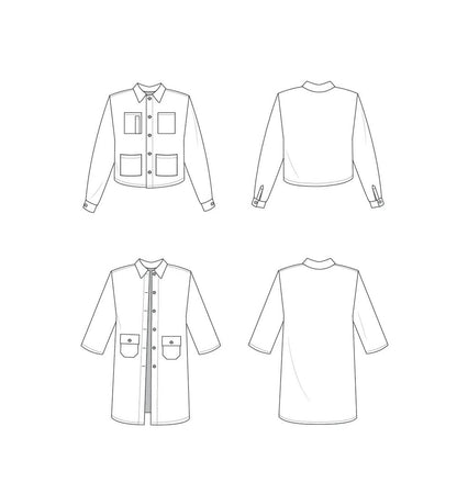 Ilford Jacket Size XS-7X | Paper Pattern