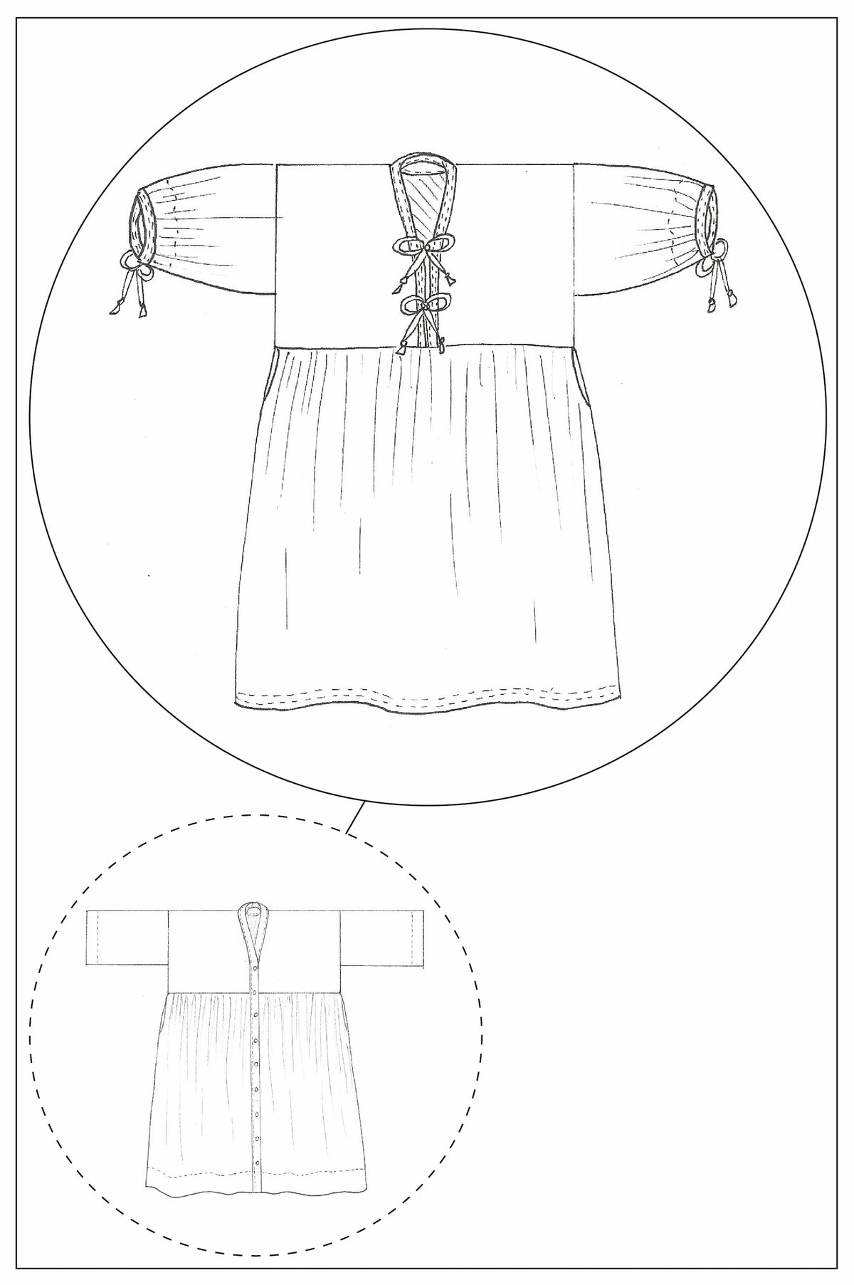 BOW DRESS - HACK PDF - ADD ON TO 'ZW GATHER DRESS' PATTERN