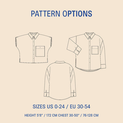 Boxy Shirt sewing pattern