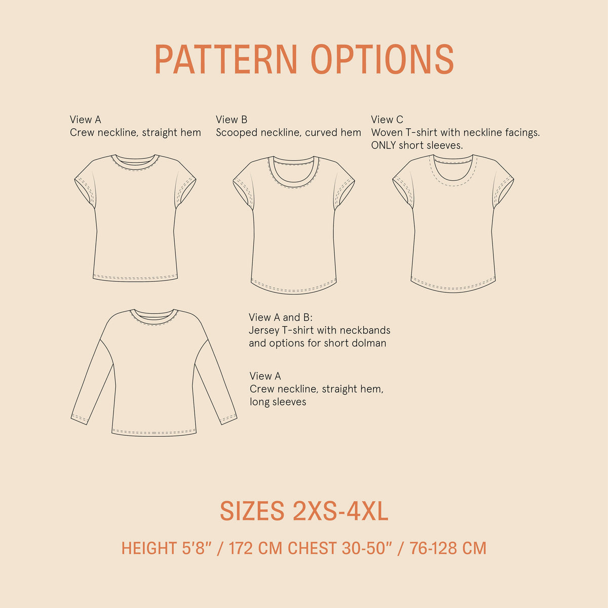 Easy T-shirt Sewing Pattern Wardrobe By Me