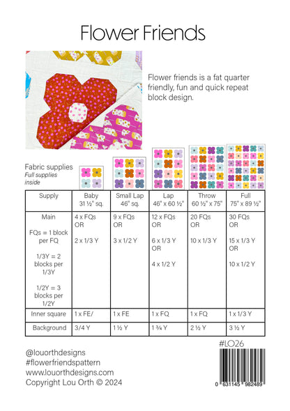 Flower Friends Quilt pattern