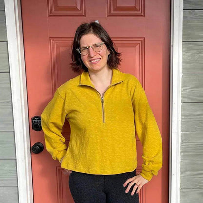 Half zipper sweater Pattern Wardrobe By Me